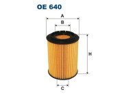 Oil filter OE 640 Filtron