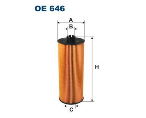 Oil filter OE 646 Filtron