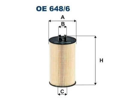 Oil filter OE 648/6 Filtron