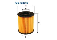 Oil filter OE 649/5 Filtron