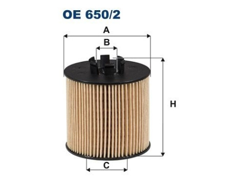 Oil filter OE 650/2 Filtron