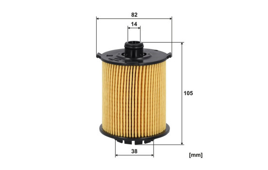 Oil filter OE 662/6 Filtron, Image 2