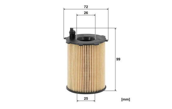 Oil filter OE 667/1 Filtron, Image 2