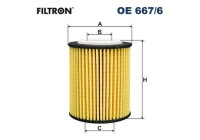 Oil filter OE 667/6 Filtron