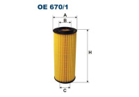 Oil filter OE 670/1 Filtron