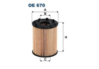 Oil filter OE 670 Filtron
