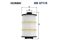 Oil filter OE 671/5 Filtron