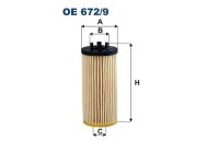 Oil filter OE 672/9 Filtron
