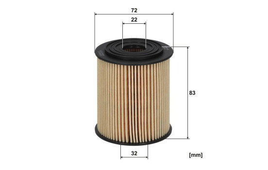 Oil filter OE 672 Filtron, Image 3