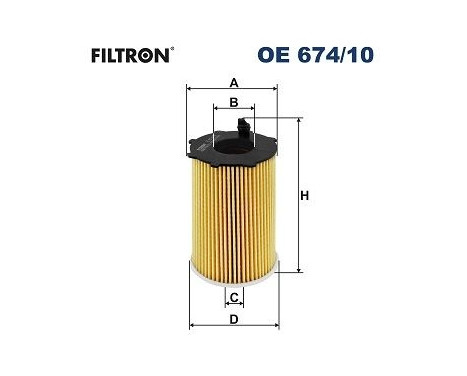 Oil filter OE 674/10 Filtron