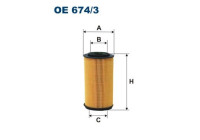 Oil filter OE 674/3 Filtron