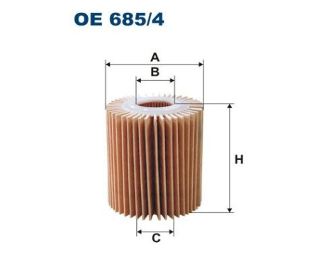 Oil filter OE 685/4 Filtron