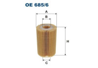 Oil filter OE 685/6 Filtron