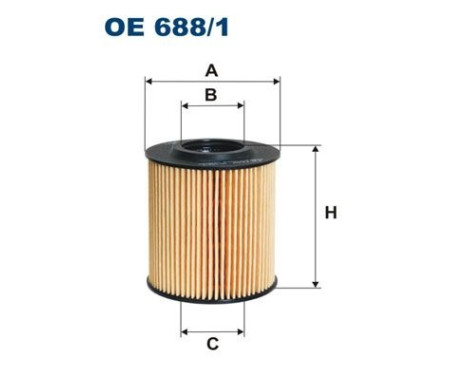 Oil filter OE 688/1 Filtron