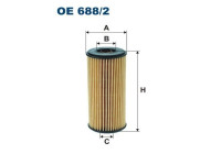 Oil filter OE 688/2 Filtron