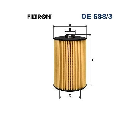 Oil filter OE 688/3 Filtron