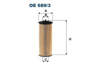Oil filter OE 689/3 Filtron