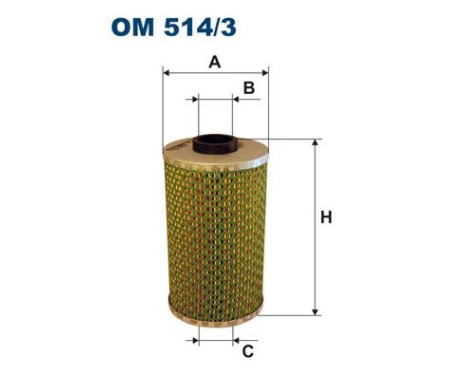 Oil filter OM 514/3 Filtron