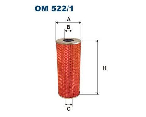 Oil filter OM 522/1 Filtron