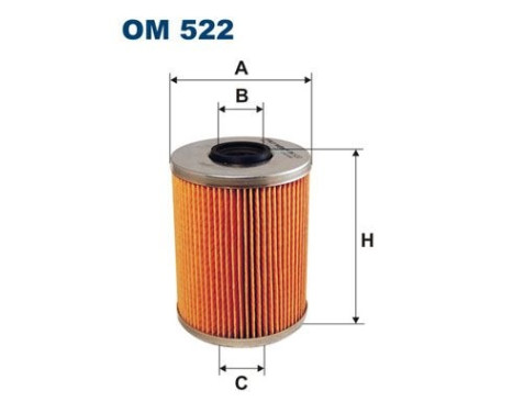 Oil filter OM 522 Filtron