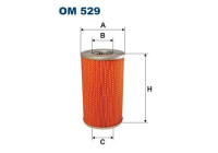 Oil filter OM 529 Filtron