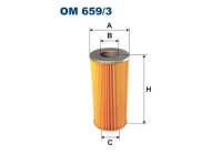 Oil filter OM 659/3 Filtron
