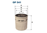 Oil filter OP 541 Filtron