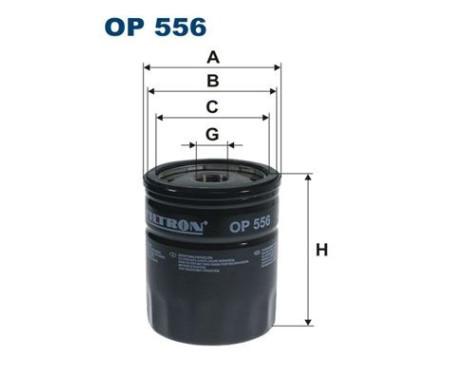 Oil filter OP 556 Filtron