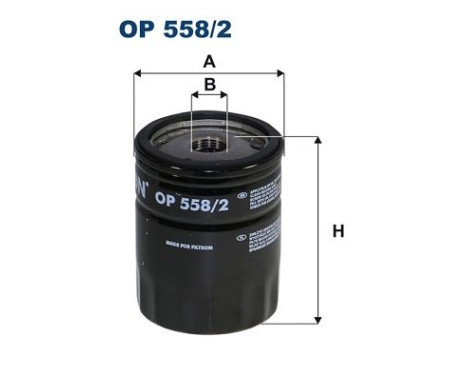 Oil filter OP 558/2 Filtron