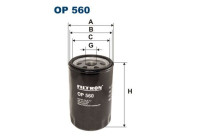 Oil filter OP 560 Filtron