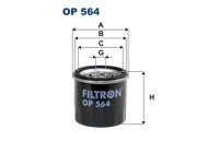 Oil filter OP 564 Filtron