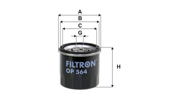 Oil filter OP 564 Filtron, Image 2