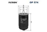 Oil filter OP 574 Filtron