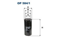 Oil filter OP 584/1 Filtron