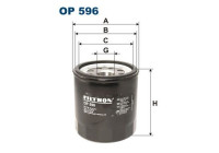Oil filter OP 596 Filtron