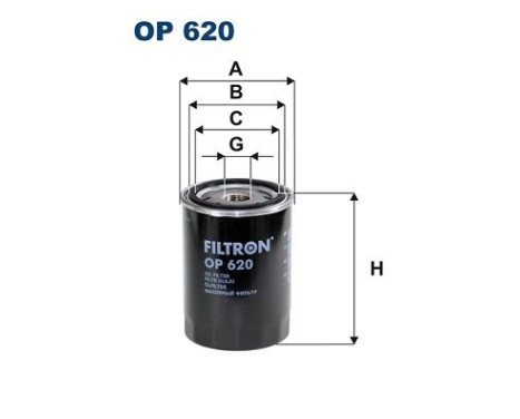Oil filter OP 620 Filtron