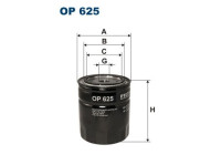 Oil filter OP 625 Filtron
