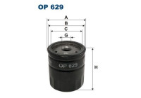 Oil filter OP 629 Filtron