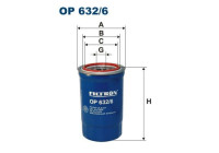 Oil filter OP 632/6 Filtron