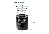 Oil filter OP 632/7 Filtron