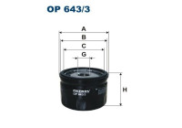 Oil filter OP 643/3 Filtron