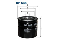 Oil filter OP 645 Filtron