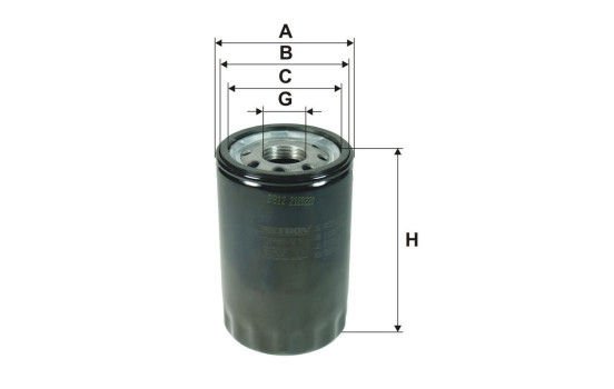Oil filter OP 654/1 Filtron, Image 2