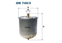 Oil filter OR 745/3 Filtron