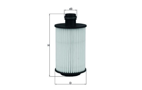 Oil Filter OX 1012D Mahle, Image 2