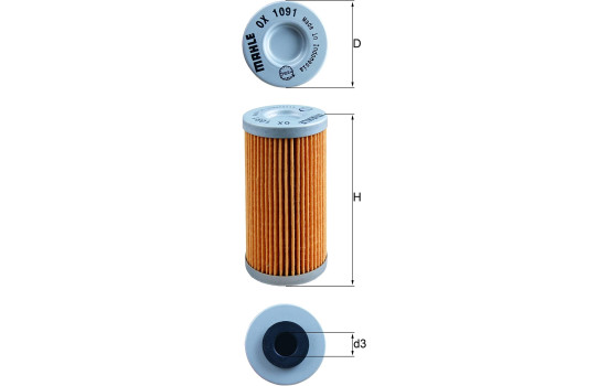 Oil Filter OX 1091 Mahle