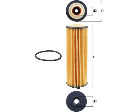 Oil Filter OX 1155D Mahle