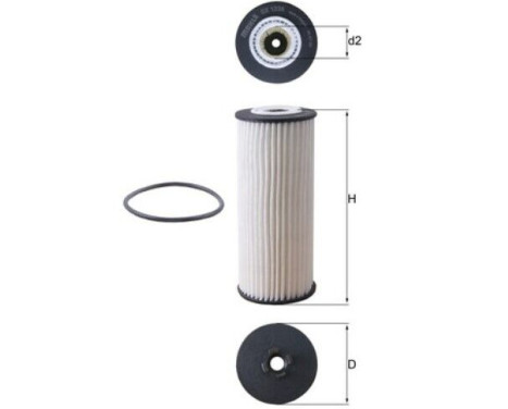 oil filter OX 1236D Mahle