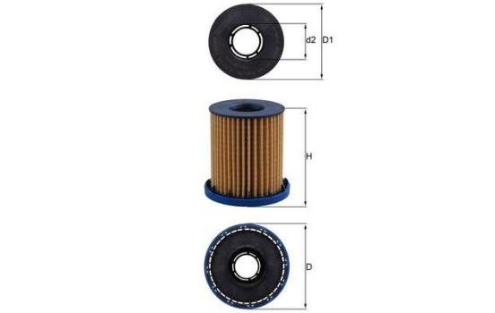 Oil filter OX 1350 Mahle