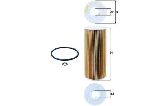 Oil Filter OX 143D Mahle, Image 3